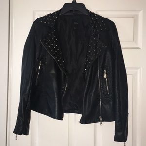 Forever 21 Black Leather Studded Jacket